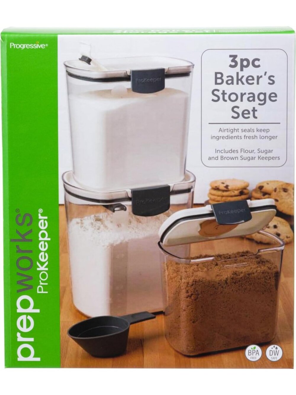 Airtight 3-Piece Baker's Storage Set | Durable Kitchen Containers for Freshness